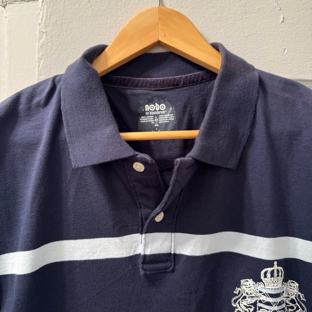 NOBO Blue Polo Shirt Classic Design